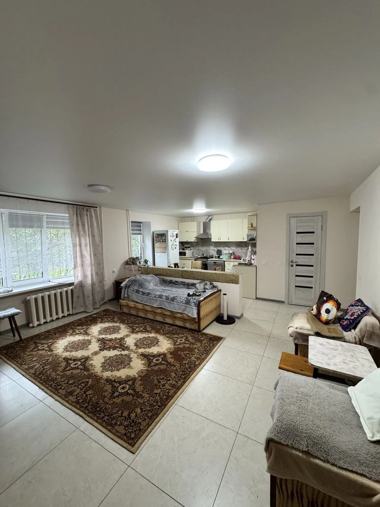 Two-bedroom apartment 49.6 sq.m. On the 1st floor. 2 entrances.