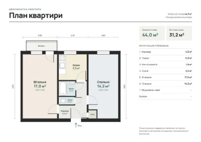 Квартира в самом центре, ул. Соборная — со мебелью и техникой