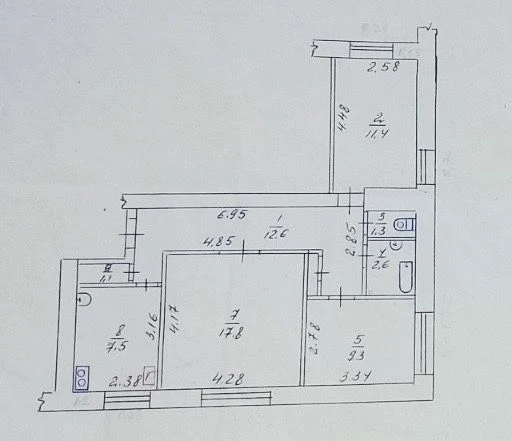Продаж 3х-кімнатної квартири Сміла