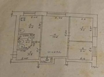 Urgent sale of a 3-room apartment in Smila