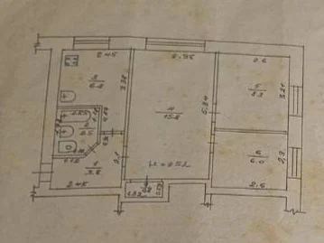 Urgent sale of a 3-room apartment in Smila