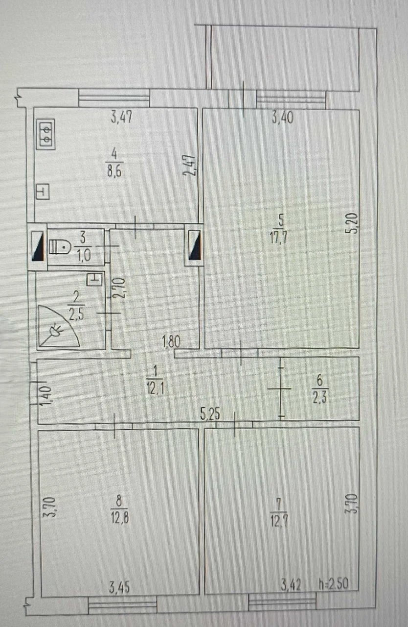 Sale under government programs!! Cozy 3-room apartment 7