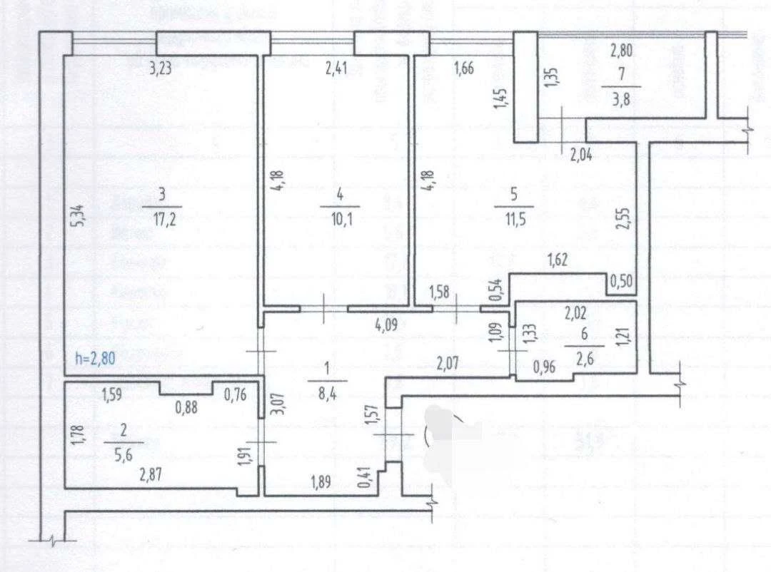 Sale of a spacious apartment - an ideal option for living or