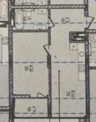 Продам 1,5 кім по 1050 за квадрат,  з газом