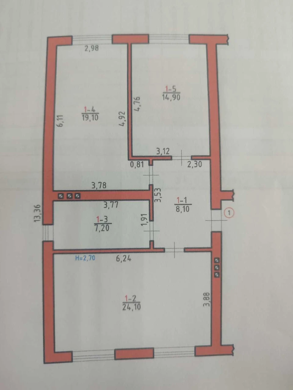 2-bedroom apartment in Storozhynets
