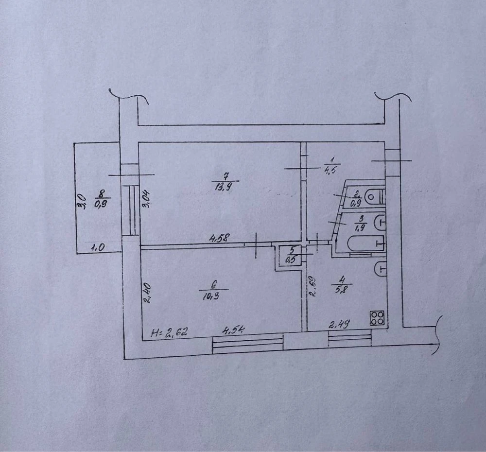 ПРОДАЖ 2-КІМНАТНОЇ квартири в районі 6-ї школи