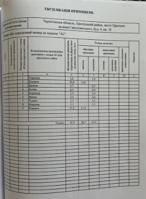 Продаж 2-кімнатної квартири Прилуки Ракитне