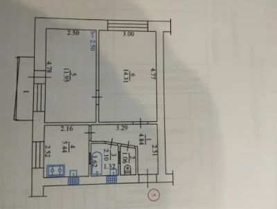 продам квартиру  2 ка хрущевка