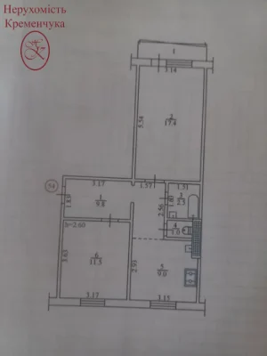 Sale of a 2-bedroom apartment on Vadim Pugachev Street