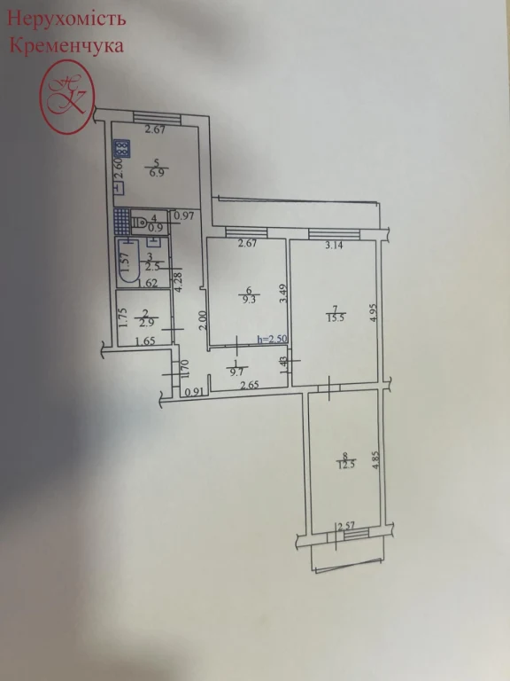 Продам 3 кім 2/9 101 Квартал.