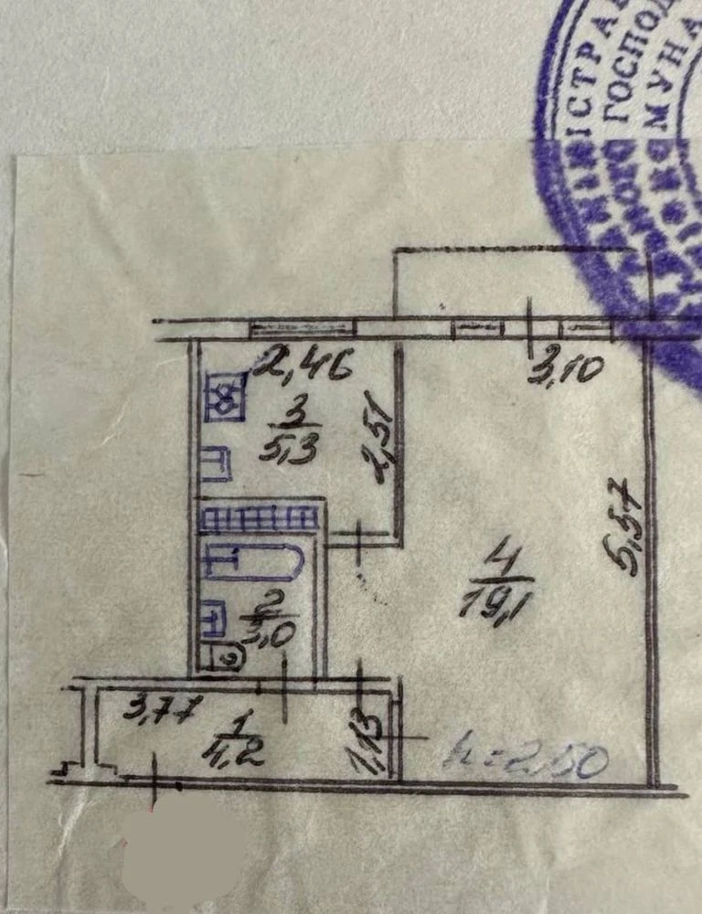 Продам 1 кімнатну квартиру в центрі. БЕЗ КОМІСІІ
