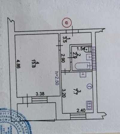 Продам 1 кімнатну квартиру в с-щі Козельщина Кременчуцький р