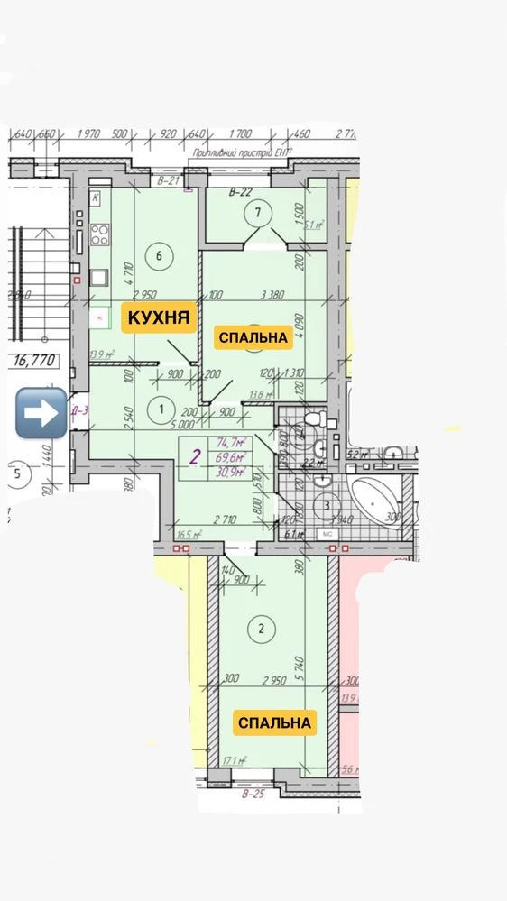 НОВОБУДОВА! Продаж 2-кімнатної квартири в Новобудові, ЦЕНТР,