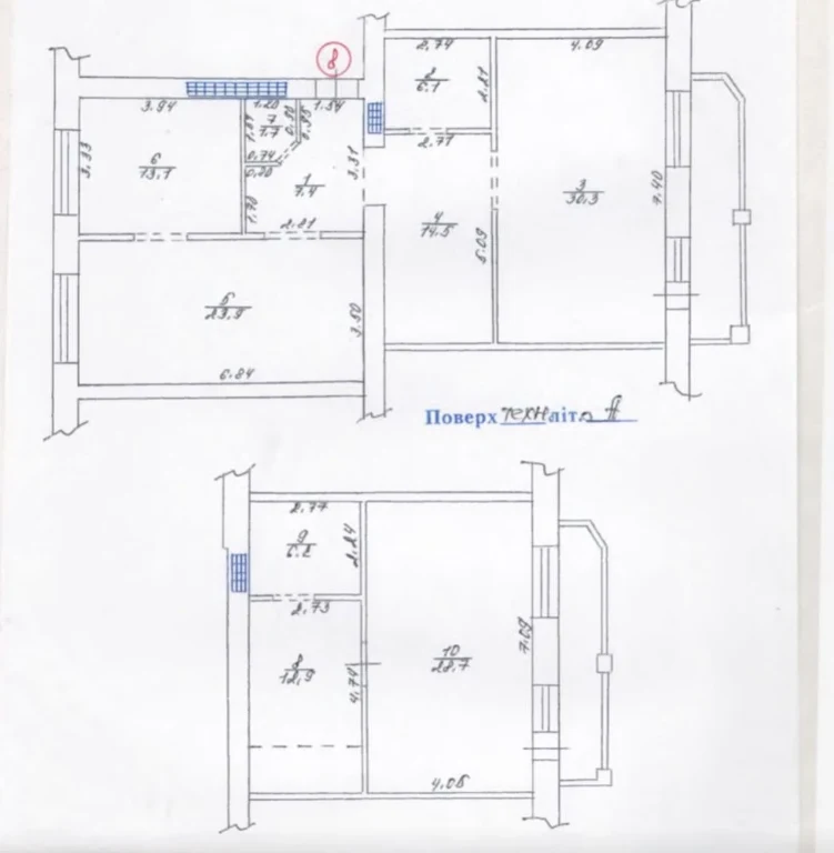 Продам 2 уровневую квартиру с видом на Днепр