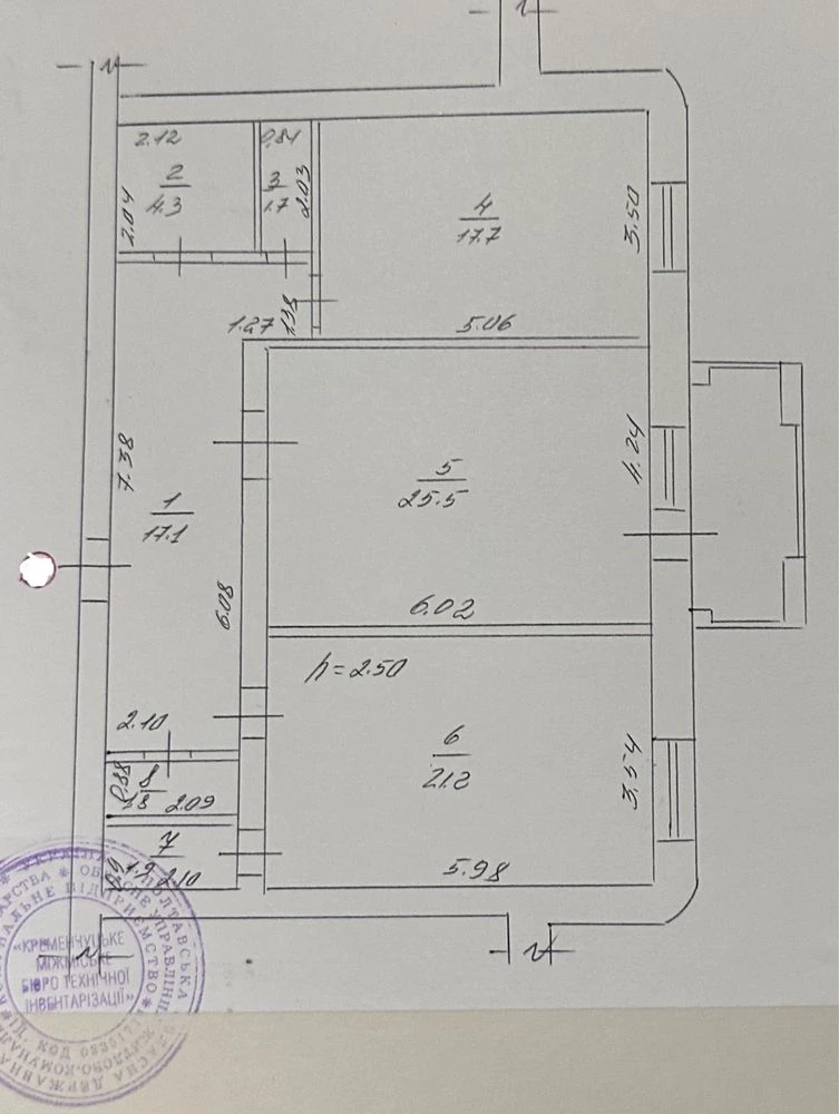 Продаж 2 кімн кв центр, 4/9 цегл будинку