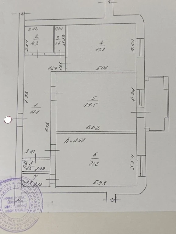 Продаж 2 кімн кв центр, 4/9 цегл будинку