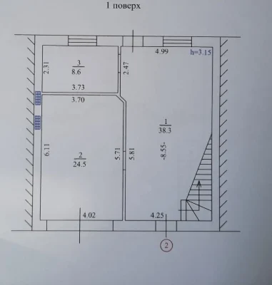 Продам квартиру в  таунхаусі, 210 кв м , центр міста.