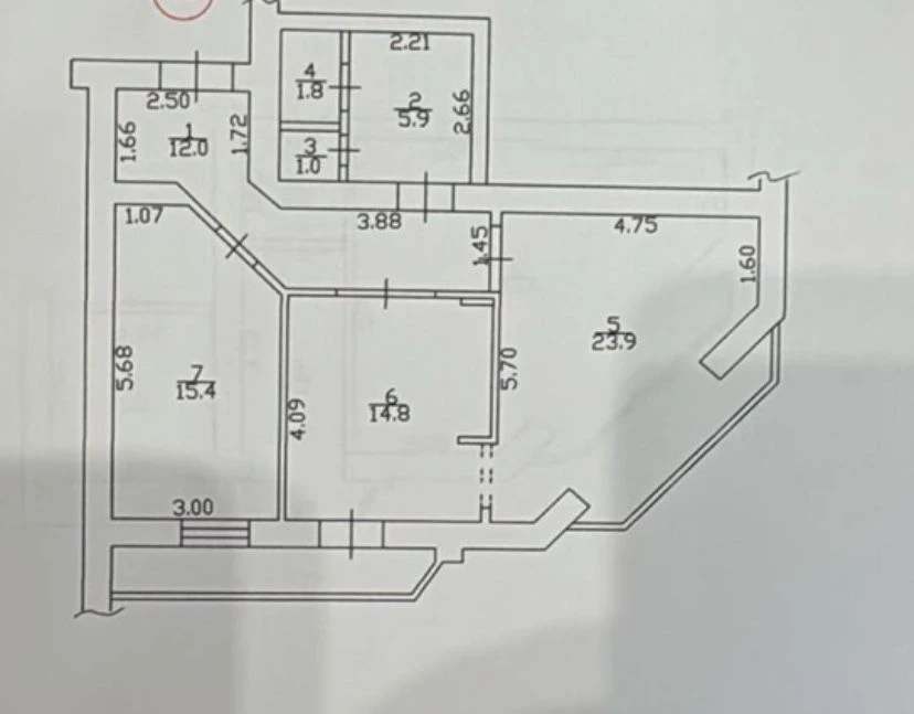 Продам 3- кімнатну квартиру  131,8 кв.м по Троіцькій, центр