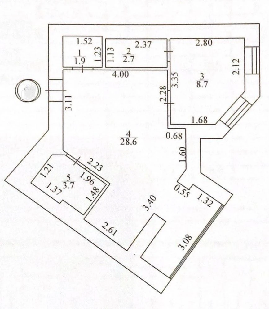 2% Closing Fee. Spacious 2-room Euro-style apartment for sale in the Aviator residential complex.