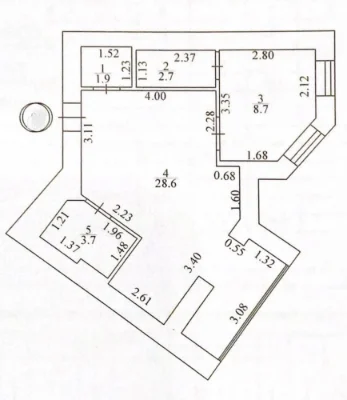 2% Closing Fee. Spacious 2-room Euro-style apartment for sale in the Aviator residential complex.