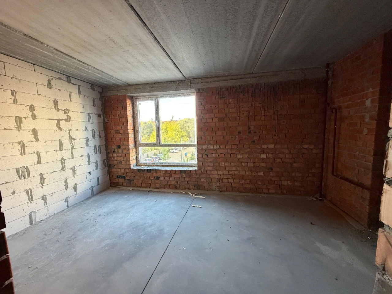 For sale 1-bedroom apartment with gas heating. 40 m2 in a completed building