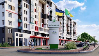 Two-bedroom new apartment in a prestigious residential complex in Bucha