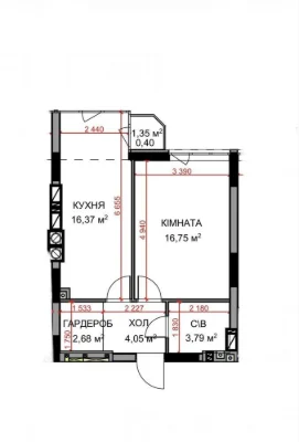 ЖК на Прорізній | Продаж євро2к квартири з документами 45 м²