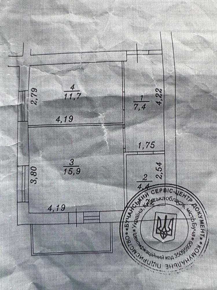 ЖК "Сонячна Оселя", Однокімнатна квартира, 2 поверх, газ, все есть