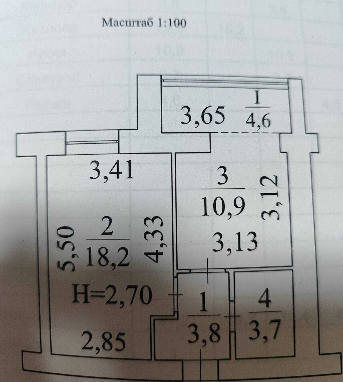 Продаж 1-кімнатної квартири 41 м² у ЖК Millennium State