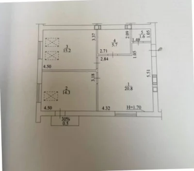 Двокімнатна квартира на газу! Програми так! Буча!