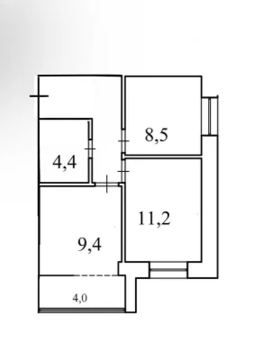 Apartment in ЖК Millennium Park, Individual gas heating