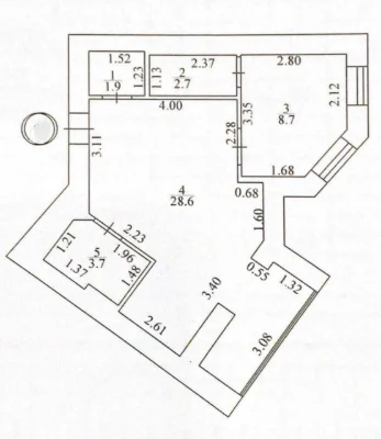 Sale of a Euro 2-room apartment 46 sq m, 2% registration fee, quick exit