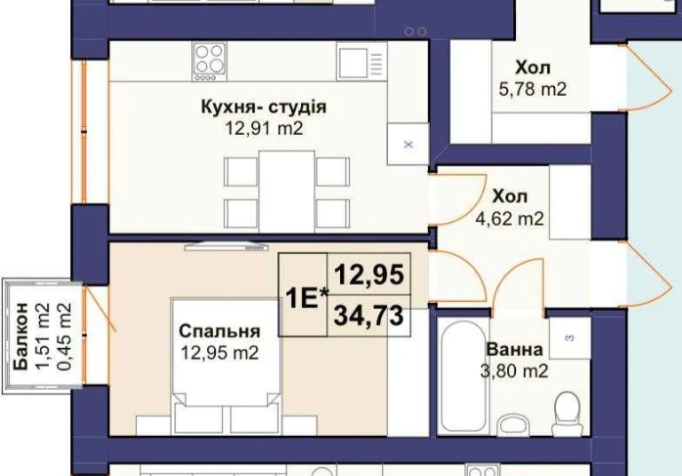 Sale of a 1-bedroom apartment at an EXCELLENT offer! Ideal