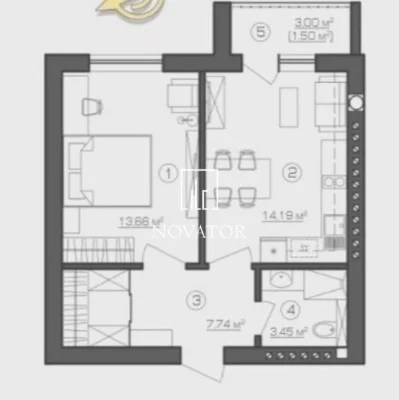 For Sale: 1-bedroom Apartment with Balcony.