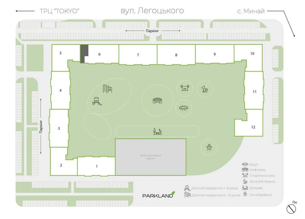 2-кімнатна квартира 78,8 м² з ремонтом  ЖК PARKLAND  Новий р