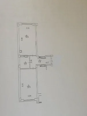 For Sale: One-room apartment without renovation! Great price! 2nd floor