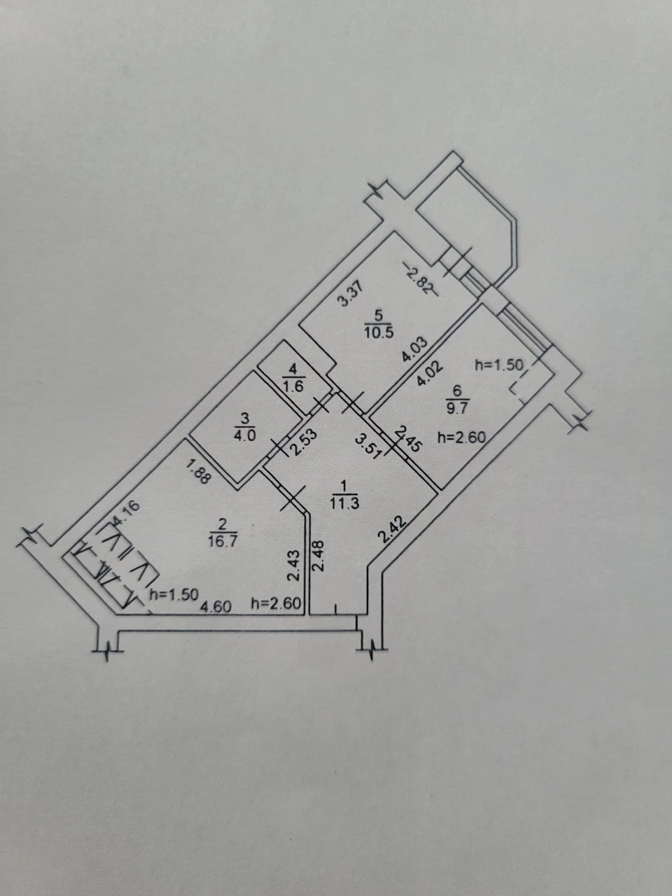 Apartment for Sale: 2-room apartment, 55 sq m, in the Bucha Quarter residential complex