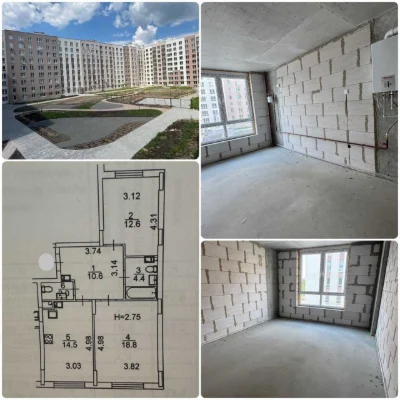 For sale: Large two-bedroom apartment, 62 sq. m. in Bucha.