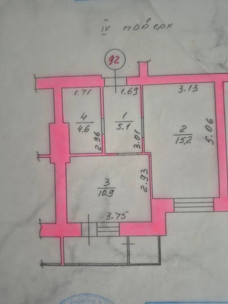 One-bedroom apartment in Bucha with renovation and individual gas heating