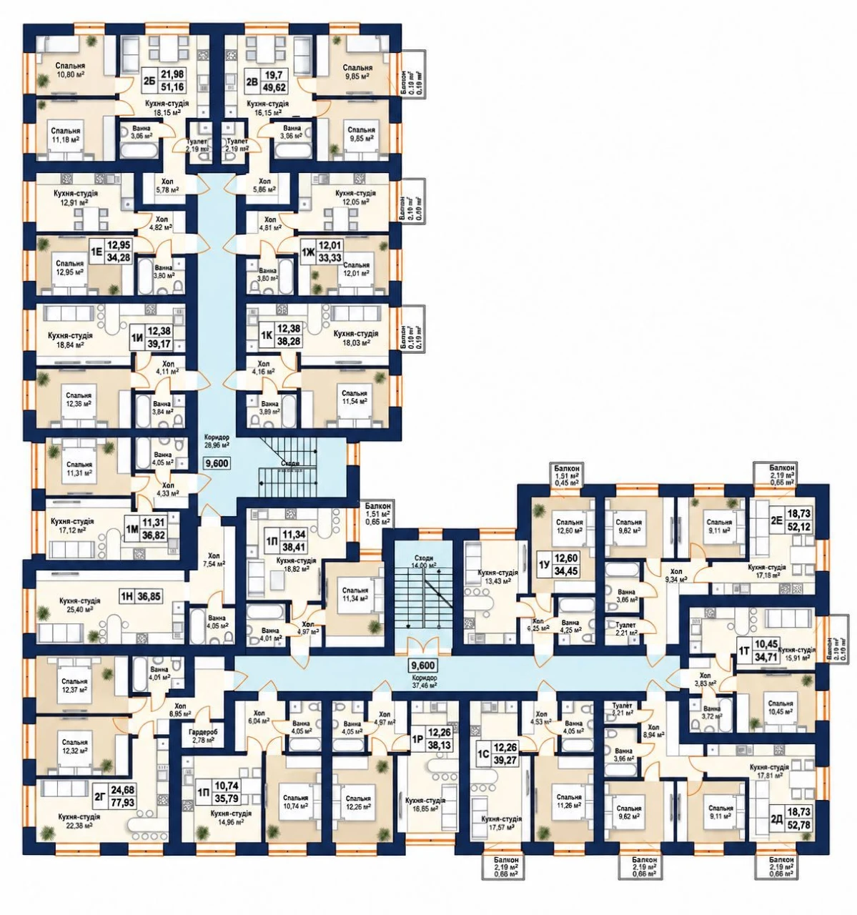 Offer! Bucha, Novus area, 1-bedroom apartment 35 m2, closed complex