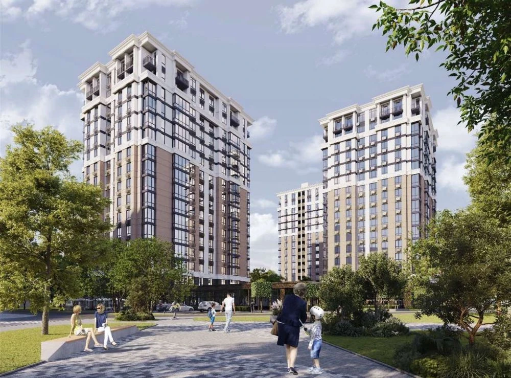 One-bedroom apartment in the Bucha Prestige residential complex, from the developer