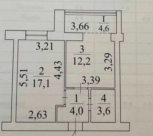 For sale, one-bedroom apartment in the city of Bucha! All state funds are available.