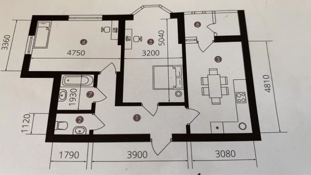 Two-bedroom apartment in ЖК Grand Burze with renovation. Basement floor.