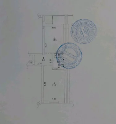 Продається квартира 2-квартира в ЖК Гранд Бурже