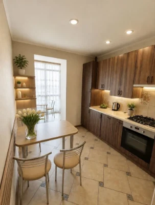 Two-bedroom apartment in Bucha, no commission, suitable for a voucher