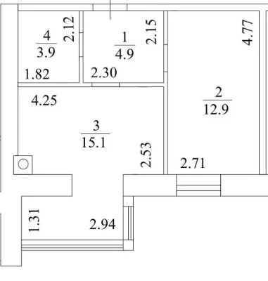 GREAT OFFER !! Selling 1-bedroom apartment with new renovation