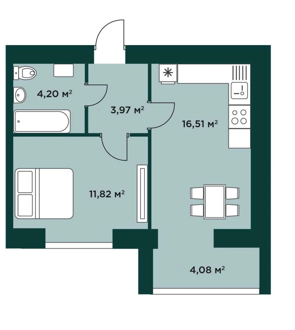 Apartment for installments! Near school, kindergarten. Gas