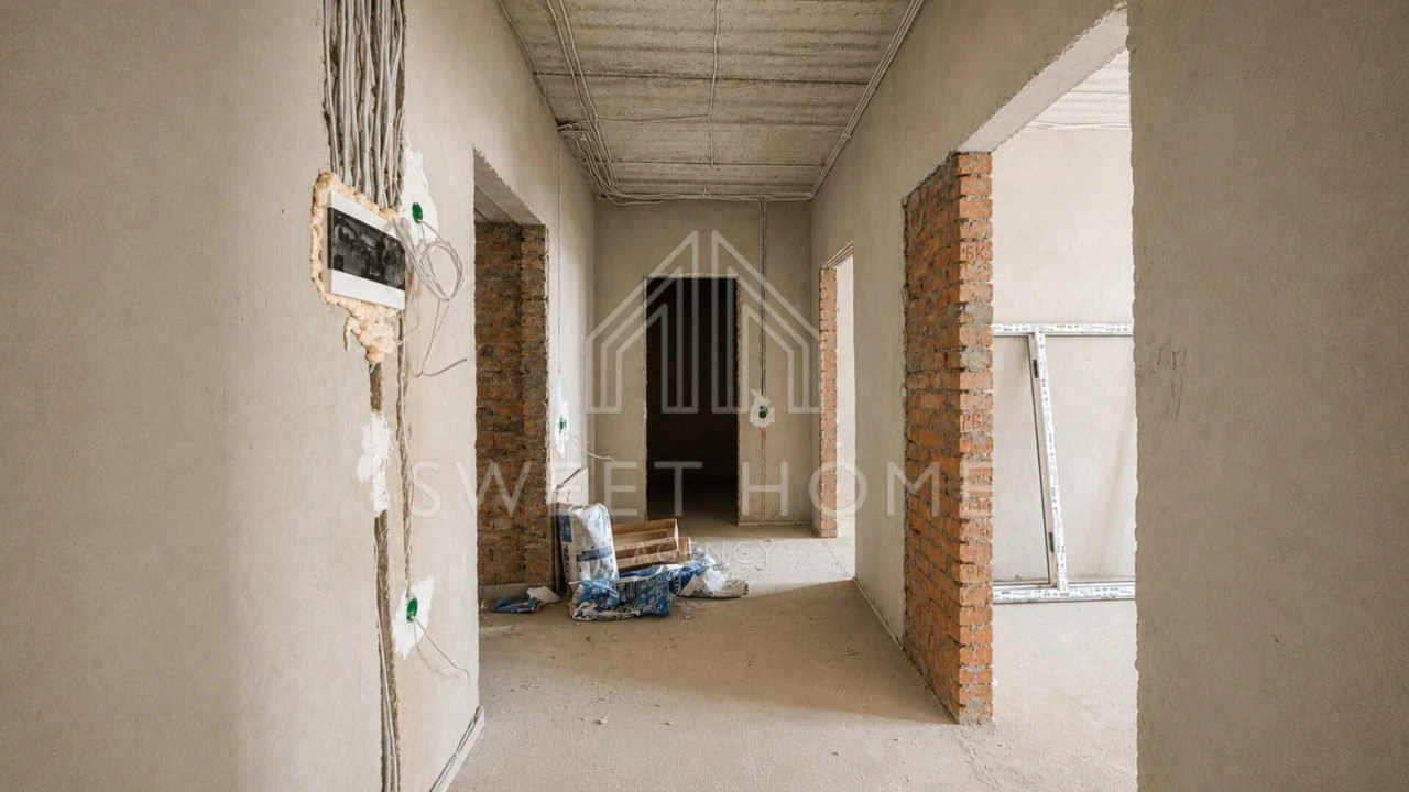 2-кімнатна 58,8 м² у Бучі! Газ, стяжка, штукатурка, електрика