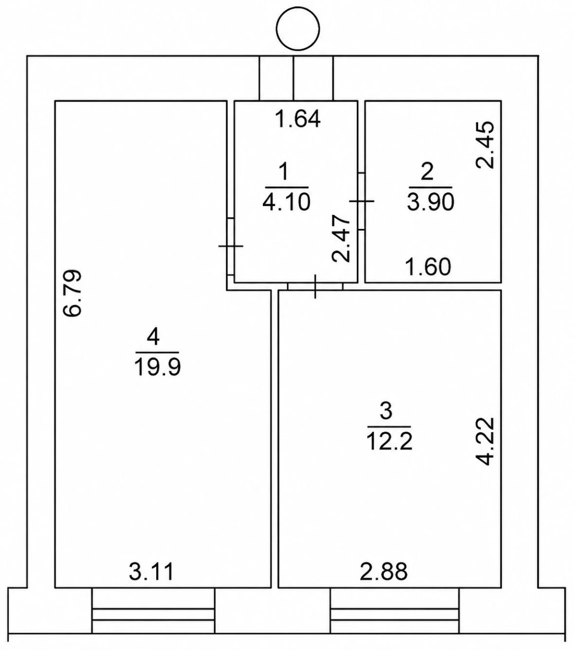1-bedroom apartment for sale in ЖК Континент Рей