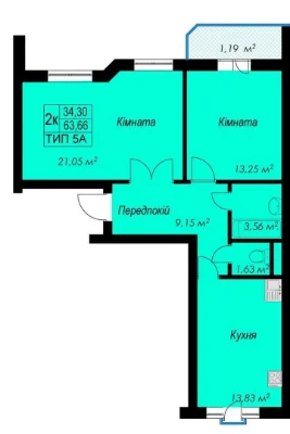 Двокімнатна квартира в ЖК Rich Town, місто Буча (ЖК Рич Таун)